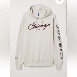 H&M Off-White Graphic Hoodie